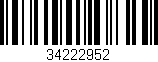 Código de barras (EAN, GTIN, SKU, ISBN): '34222952'