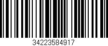 Código de barras (EAN, GTIN, SKU, ISBN): '34223584917'