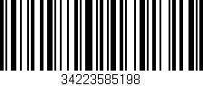 Código de barras (EAN, GTIN, SKU, ISBN): '34223585198'