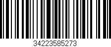 Código de barras (EAN, GTIN, SKU, ISBN): '34223585273'
