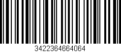 Código de barras (EAN, GTIN, SKU, ISBN): '3422364664064'
