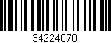 Código de barras (EAN, GTIN, SKU, ISBN): '34224070'
