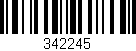 Código de barras (EAN, GTIN, SKU, ISBN): '342245'