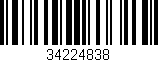 Código de barras (EAN, GTIN, SKU, ISBN): '34224838'
