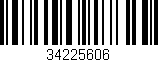 Código de barras (EAN, GTIN, SKU, ISBN): '34225606'