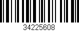 Código de barras (EAN, GTIN, SKU, ISBN): '34225608'