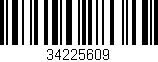 Código de barras (EAN, GTIN, SKU, ISBN): '34225609'