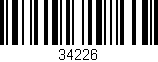 Código de barras (EAN, GTIN, SKU, ISBN): '34226'