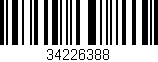 Código de barras (EAN, GTIN, SKU, ISBN): '34226388'
