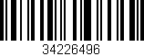 Código de barras (EAN, GTIN, SKU, ISBN): '34226496'