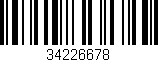 Código de barras (EAN, GTIN, SKU, ISBN): '34226678'