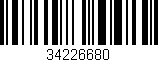 Código de barras (EAN, GTIN, SKU, ISBN): '34226680'