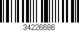 Código de barras (EAN, GTIN, SKU, ISBN): '34226686'