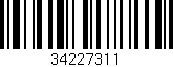 Código de barras (EAN, GTIN, SKU, ISBN): '34227311'