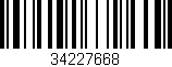 Código de barras (EAN, GTIN, SKU, ISBN): '34227668'