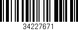 Código de barras (EAN, GTIN, SKU, ISBN): '34227671'