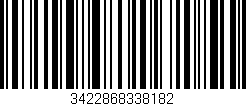 Código de barras (EAN, GTIN, SKU, ISBN): '3422868338182'