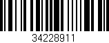 Código de barras (EAN, GTIN, SKU, ISBN): '34228911'