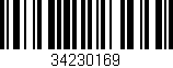 Código de barras (EAN, GTIN, SKU, ISBN): '34230169'