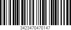 Código de barras (EAN, GTIN, SKU, ISBN): '3423470470147'