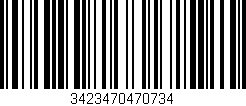Código de barras (EAN, GTIN, SKU, ISBN): '3423470470734'