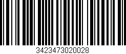 Código de barras (EAN, GTIN, SKU, ISBN): '3423473020028'