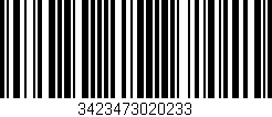 Código de barras (EAN, GTIN, SKU, ISBN): '3423473020233'