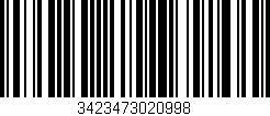 Código de barras (EAN, GTIN, SKU, ISBN): '3423473020998'