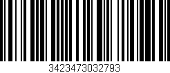 Código de barras (EAN, GTIN, SKU, ISBN): '3423473032793'