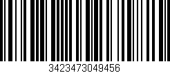 Código de barras (EAN, GTIN, SKU, ISBN): '3423473049456'