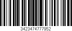 Código de barras (EAN, GTIN, SKU, ISBN): '3423474777952'