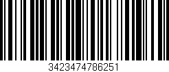 Código de barras (EAN, GTIN, SKU, ISBN): '3423474786251'
