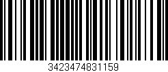 Código de barras (EAN, GTIN, SKU, ISBN): '3423474831159'