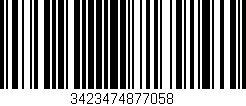 Código de barras (EAN, GTIN, SKU, ISBN): '3423474877058'