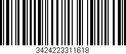 Código de barras (EAN, GTIN, SKU, ISBN): '3424223311618'