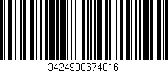 Código de barras (EAN, GTIN, SKU, ISBN): '3424908674816'
