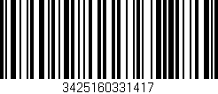 Código de barras (EAN, GTIN, SKU, ISBN): '3425160331417'
