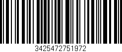 Código de barras (EAN, GTIN, SKU, ISBN): '3425472751972'