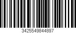Código de barras (EAN, GTIN, SKU, ISBN): '3425549844897'