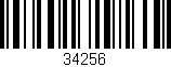 Código de barras (EAN, GTIN, SKU, ISBN): '34256'