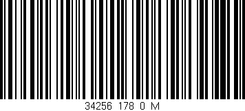 Código de barras (EAN, GTIN, SKU, ISBN): '34256_178_0_M'
