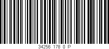 Código de barras (EAN, GTIN, SKU, ISBN): '34256_178_0_P'