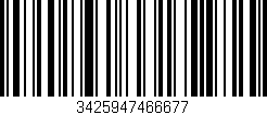 Código de barras (EAN, GTIN, SKU, ISBN): '3425947466677'