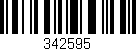 Código de barras (EAN, GTIN, SKU, ISBN): '342595'