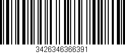 Código de barras (EAN, GTIN, SKU, ISBN): '3426346366391'