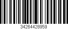 Código de barras (EAN, GTIN, SKU, ISBN): '34264428959'
