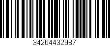 Código de barras (EAN, GTIN, SKU, ISBN): '34264432987'