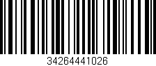 Código de barras (EAN, GTIN, SKU, ISBN): '34264441026'