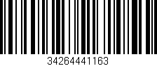 Código de barras (EAN, GTIN, SKU, ISBN): '34264441163'