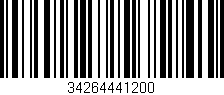Código de barras (EAN, GTIN, SKU, ISBN): '34264441200'